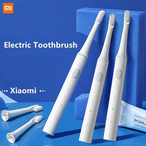 Оригинальная умная электрическая зубная щетка Xiaomi Mijia T100 Mi, 46 г, 2 скорости, звуковая зубная щетка Xiaomi, отбеливание, уход за полостью рта, напоминание о зоне полости рта ► Фото 1/6