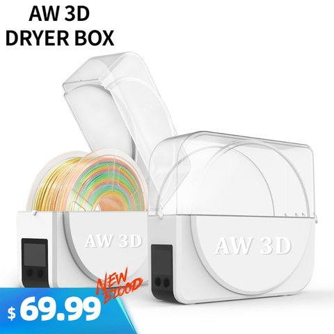 AW 3D новейшая 3D печатная коробка для сушки нити держатель для хранения коробка-подходит для засушливых PLA/шелковая нить машина лучший 3d Печат... ► Фото 1/6