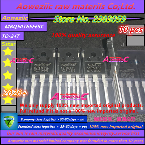 Aoweziic 2022 + 100 новый импортный оригинальный MBQ50T65FESC 50T65FESC MBQ50T65FDSC 50T65FDSC TO-247 IGBT Трубосварочный аппарат 50A 650 в ► Фото 1/2