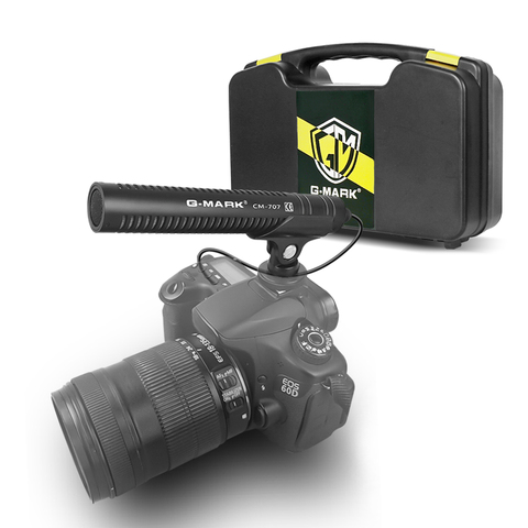 Камера микрофон G-MARK CM707 DSLR пушка Потоковое вещание микрофон для видеокамеры Телефон ПК Canon Sony Nikon ► Фото 1/6