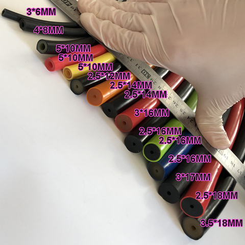 Резиновая трубка для подводной охоты, эластичная латексная трубка 6 мм 8 мм 10 мм 12 мм 14 мм 16 мм 17 мм 18 мм ► Фото 1/6