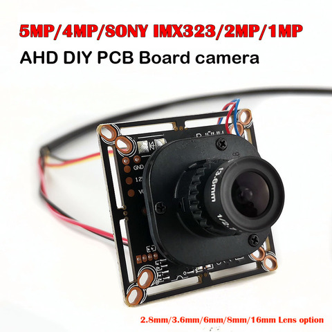 HD 5 Мп 4 МП 2 МП AHD модуль камеры DIY печатная плата SONY IMX323 720P 1080P AHD мини-камера с ircut для системы видеонаблюдения ahd ► Фото 1/6