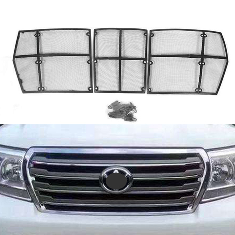 Сетчатая Передняя решетка для автомобиля Toyota Land Cruiser 200 FJ200, 2008, 2009, 2010, 2011, 2012, 2013, 2014, 2015 ► Фото 1/6