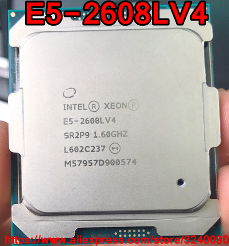 Процессор Intel ЦП Xeon, версия QS, 1,60 ГГц, 8 ядер, 20 м, 4, 1, 5, 2608LV4, E5, 2608L, V4, с бесплатной доставкой ► Фото 1/1