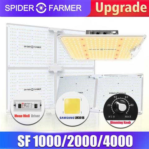 Spider Farmer SF 600 Вт 1000 Вт 2000 Вт 4000 Вт полный спектр светодиодный светильник для выращивания растущие лампы светильник ing Fitolampy для растений цветы ... ► Фото 1/6