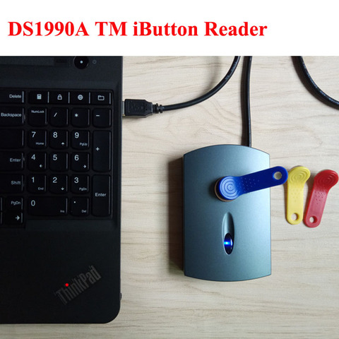 Программатор RS232 ds90a TM iButton, копировальный аппарат, Cloner + 1 шт. rw90, ключ Токена + 1 шт., бирка для брелка с брелоком на 1 шт. ► Фото 1/4