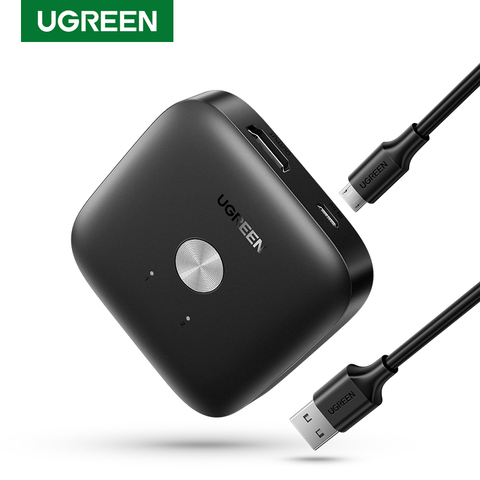 Ugreen HDMI коммутатор 4K/60Hz HDMI коммутатор для Xiaomi Mi Box 2 в 1 Out конвертер HDMI сплиттер для PS5 PS4 TV Box Switcher HDMI ► Фото 1/6