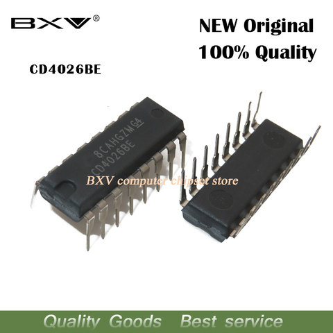 10 шт., CD4026BE DIP CD4026 DIP16 HEF4026BP DIP-16 HCF4026BE, новый оригинальный IC ► Фото 1/1