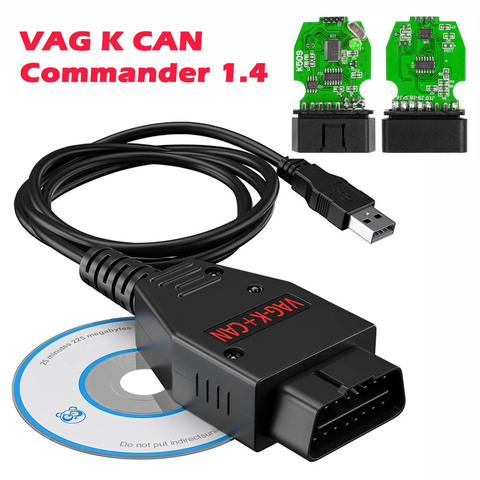 Сканер VAG K CAN Commander 1,4 FTDI чип PIC18F25K80 OBD2, USB-кабель, диагностический инструмент для VW/Audi/Skoda для VAG K-line Commander ► Фото 1/6