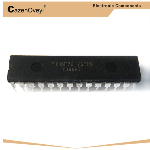 5 шт./лот PIC16F72-I/SP PIC16F72 16F72 16F72-I/SP DIP-28 в наличии ► Фото 1/1