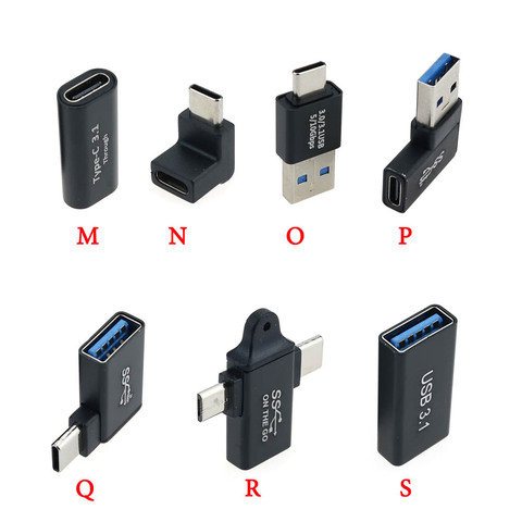 1 шт. USB адаптер Тип C Male к USB3.0 Женский USB-Type C Тип C Micro USB OTG соединитель USB 3,0 USB C USB-кабель с вилкой Mini адаптер конвертер ► Фото 1/6