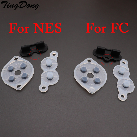 Резиновые запасные части TingDong для контроллера NES FC PC Joy Pad, силиконовая резиновая кнопка ► Фото 1/4