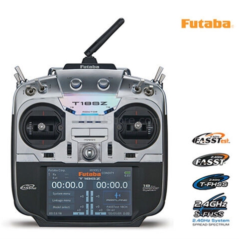 Оригинальная радиосистема Futaba 18SZ 18-channel вертолетный передатчик RC с дистанционным управлением и приемником R7008SB для вертолета ► Фото 1/6