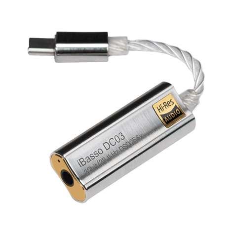 Type-C-3,5 мм усилитель для наушников адаптер для iBasso DC03 USB DAC для Android PC ipad HiFi HiRes кабель адаптер E2-009-010 ► Фото 1/6