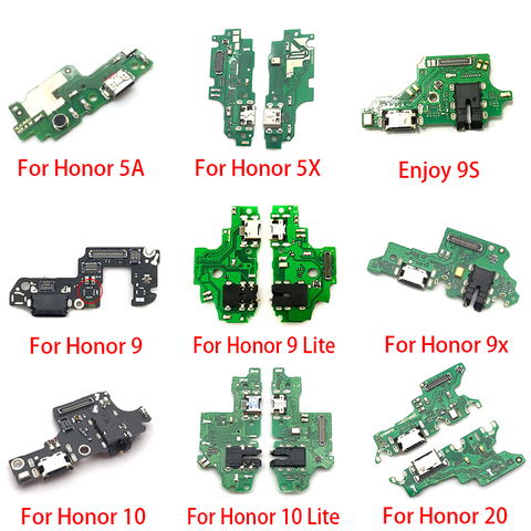 USB-порт для зарядки, док-станция, штекер, разъем, плата, гибкий кабель для Huawei Honor 20 Pro 5A 5X 10 9X 8X Max Play 8C 8 9 lite 9S ► Фото 1/2