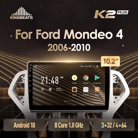 KingBeats штатное головное устройство For Ford Mondeo 4 2006 - 2010 GPS Android 8.1 автомагнитола на андроид магнитола For Форд Мондео 4 For  автомобильная мультимедиа Octa Core 8 core*1.8G DDR4 32G 64G ► Фото 1/6