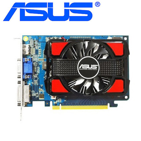 ASUS GT 730 2 Гб видеокарты SDDR3 оригинальная видеокарта для nVIDIA Geforce GT730 GPU игр Dvi VGA HDMI б/у карт ► Фото 1/5
