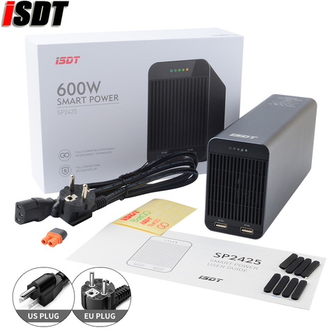 ISDT SP2417 400 Вт/SP2425 600 Вт RC зарядное устройство, адаптер, переключатель высокой мощности, умное управление, светодиодный USB зарядка для моделей RC ► Фото 1/6