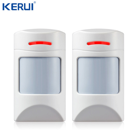 Kerui беспроводной детектор движения домашних животных 433 МГц, 2 шт. для домашней безопасности, GSM сигнализация, защита от непогоды ► Фото 1/2