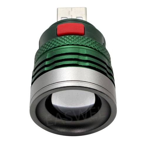 Портативный USB Мощный светодиодный вспышка светильник походный светильник мини фонарь с приближением, 3 режима ► Фото 1/2