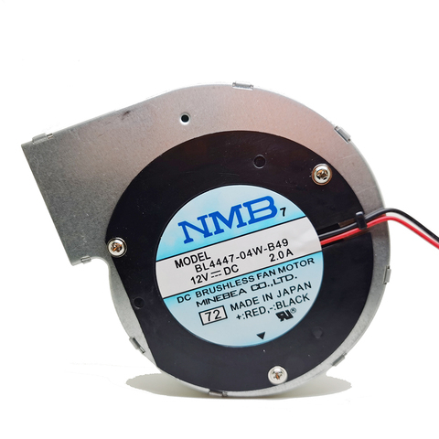 Новый Для NMB BL4447-04W-B49 11028 12V 2A 2 провода турбина центробежный вентилятор воздуходувка металлическая рама ► Фото 1/6