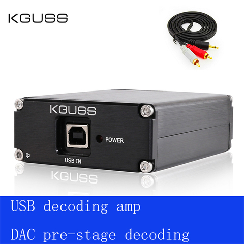 Внешняя звуковая карта KGUSS Q2 Breeze Audio ESS ES9018K2M + AD823 + SA9023, декодер USB DAC, усилитель Beyond ES9023 DAC, 2022 ► Фото 1/6