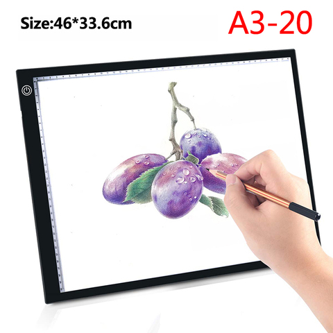 46x33,6 см планшет для рисования wacom цифровой графический планшет светодиодный алмазов картина светильник блокнот доска Портативный электронная доска ► Фото 1/6