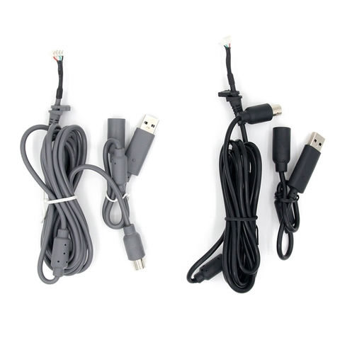Высокое качество USB 4 Pin для кабеля Шнур кабель + Блок адаптер Замена для Xbox- 360 проводной контроллер аксессуары ► Фото 1/6