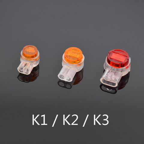 Обжимные клеммы Rj45 50 шт., водонепроницаемый соединитель K1 K2 K3, проводка, Ethernet-кабель, телефонный шнур, клеммы ► Фото 1/5