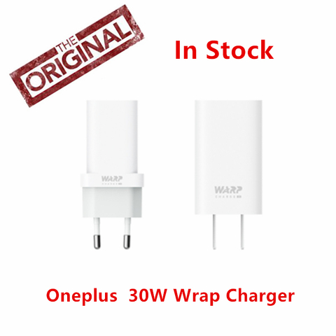 100% оригинальный адаптер питания OnePlus Warp Charge 30 Вт, зарядное устройство для ЕС и США, кабель для быстрой зарядки 30 Вт для OnePlus 7 7T Pro ► Фото 1/1