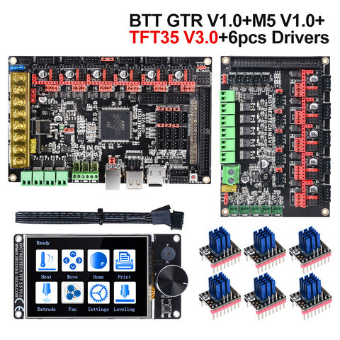 Набор для 3D-принтера BIGTREETECH GTR V1.0, 32-битная плата управления BTT M5 V1.0 + TFT35 V3.0 a4988 TMC2208 TMC2130 TMC2209 ► Фото 1/6