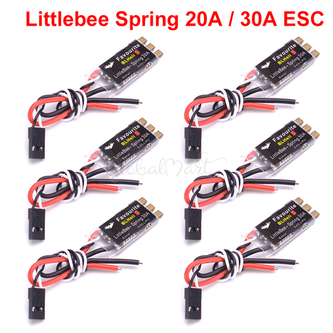 FVT LITTLEBEE BLlheli-s SPRING 20A 2-4S / 30A 2-6S ESC поддерживает Mulitshot DSHOT Oneshot42 OneShot125 для Martian 220 Multicopter ► Фото 1/6