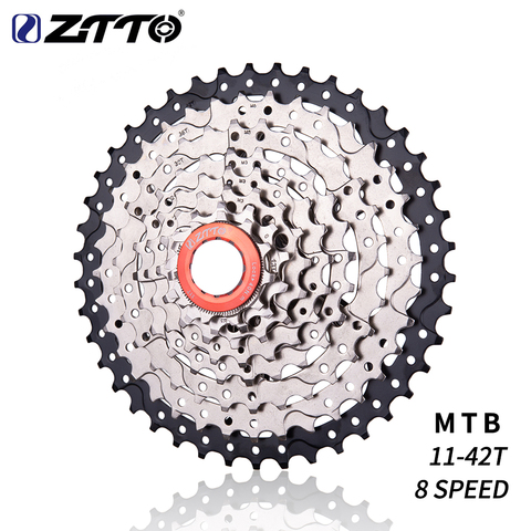 Кассета ZTTO для горного велосипеда, 8 скоростей, 11-42T, сталь 8 s MTB 8 В, свободное колесо, детали для M410, M360, M310 ► Фото 1/6