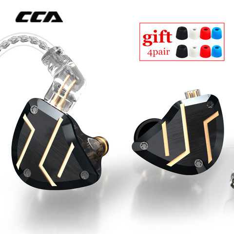 CCA C10 PRO 4BA + 1DD гибридные наушники-вкладыши HIFI металлические вкладыши гарнитура монитор гарнитуры шумоподавление наушники C12 CA16 ZSX ► Фото 1/6