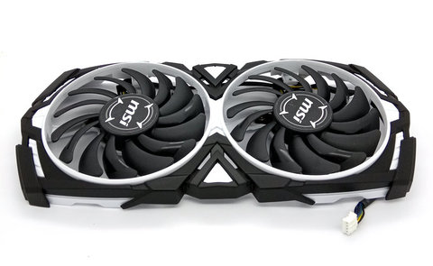 Оригинальный вентилятор для видеокарты MSI RX570 RX580 RX470 RX480 ARMOR 8G PLD09210S12HH DC12V 0.40A 1 комплект ► Фото 1/2