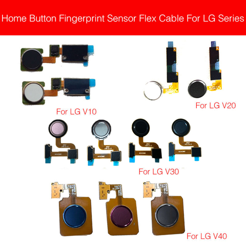 Кнопка Home отпечаток пальца гибкий кабель для LG V10 V20 V30 V40 сенсор сенсорный ключ Гибкая лента запасные части ► Фото 1/6