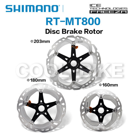 Диск Shimano Deore XT RT-MT800 Ice-Tech Freeza центральный замок, диск ротора, диск для горных велосипедов 160 мм 180 мм 203 мм ► Фото 1/4