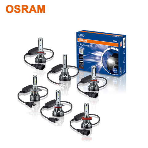 2 шт., Автомобильные светодиодные лампы OSRAM 12 в 18 Вт 6000 К H7 H4 H1 H8 H11 H16 HB3 HB4 9012 HIR2 XLZ ► Фото 1/6