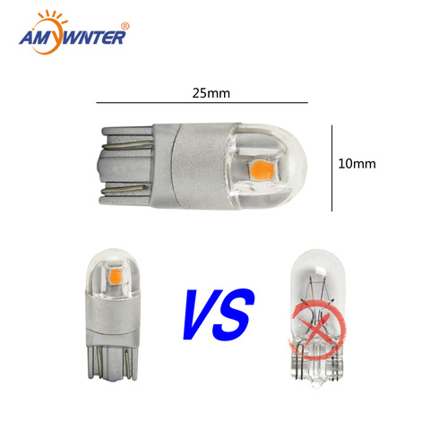 Amywnter 12v W5w Led T10 3030 для автомобильного источника сигнал поворота номерной знак лампа багажника габаритные огни Чтение ► Фото 1/6