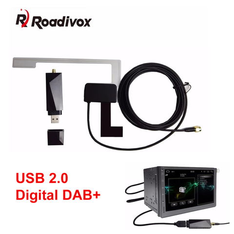 USB DAB радио тюнер приемник палка для Android 2 din автомобильный DVD плеер цифровой аудио вещания usb dab тюнер передатчик ► Фото 1/4