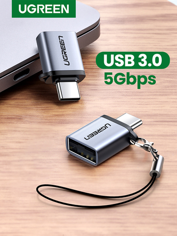 Ugreen USB C адаптер Type C к USB 3,0 адаптер Thunderbolt 3 Type-C OTG кабель для Macbook pro Air Samsung S10 S9 USB OTG ► Фото 1/6