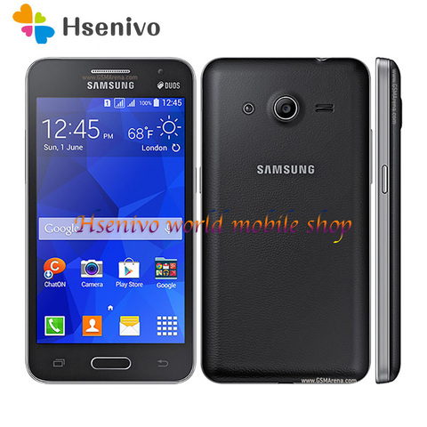 Телефон Samsung Galaxy Core II G355H, две sim-карты, 4 Гб ПЗУ, 768 ОЗУ, 5 МП, Wi-Fi, GPS, четыре ядра, 4,5 дюйма, сенсорный экран, мобильный телефон ► Фото 1/3