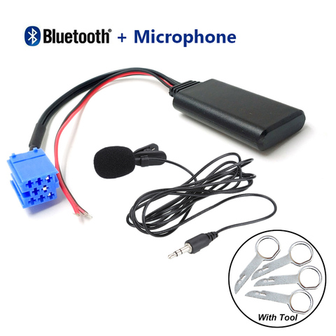 Автомобильный Bluetooth модуль AUX-in аудио адаптер + инструмент и микрофон для AUDI Chorus 2 Concert 1 2 Symphony 1 для CD-ресивера Blaupunkt ► Фото 1/6