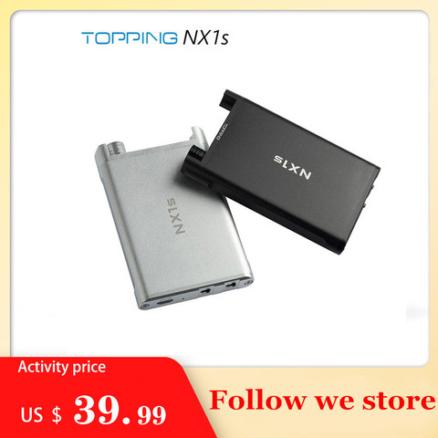 Topping NX1s Mini Портативный Hi-Res аудио цифровой усилитель для наушников OPA1652 LMH6643 ► Фото 1/5