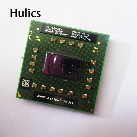 Hulics оригинальный AMD Athlon 64 X2 TK-55 TK 55 TK55 1,8 ГГц двухъядерный двухпотоковый ЦПУ процессор AMDTK55HAX4CT разъем S1 ► Фото 1/2