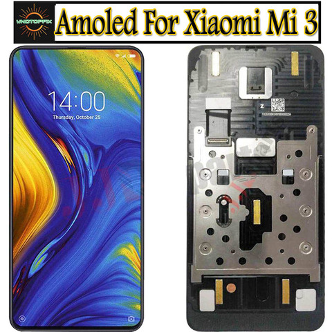 ЖК-дисплей Super Amoled для XIAOMI MI MIX 3, сенсорный экран с дигитайзером в сборе, с рамкой Mi Mix3 Mix 3, ЖК-дисплей для Xiaom Mix 3 5G ► Фото 1/6