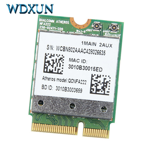 Двухдиапазонный 300 Мбит/с Atheros QCNFA222 AR5BWB222 беспроводной NGFF WiFi сеть Wlan карта Bluetooth 4,0 802,11 abgn для ноутбука ► Фото 1/2