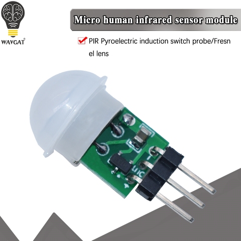 WAVGAT Мини ИК пироэлектрический инфракрасный PIR датчик движения человека автоматический детектор модуль AM312 Датчик постоянного тока 2,7 до 12 В ► Фото 1/6