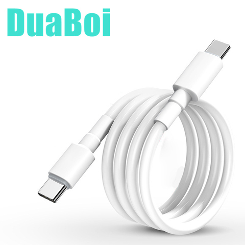Кабель USB C-USB C для быстрой зарядки, двойной кабель Type C для iPad Pro 25 см/1 м/2 м, кабель для быстрой зарядки для Xiaomi 10 Redmi 10X Pro K30 8A 9 ► Фото 1/6