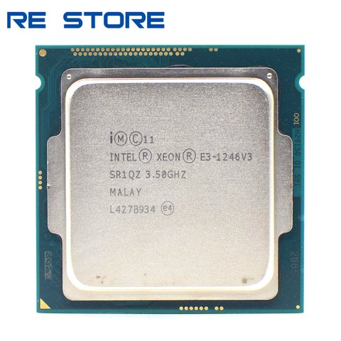 Процессор Intel Xeon 1246v3 LGA 1246, б/у процессор, 3,5 ГГц, четырехъядерный, восьмипоточный, 84 Вт ► Фото 1/2